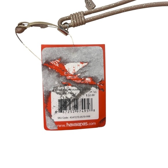 NWT HAVAIANAS MINI BAG GLITTER Shimmering Gold Wristlet - Picture 6 of 8